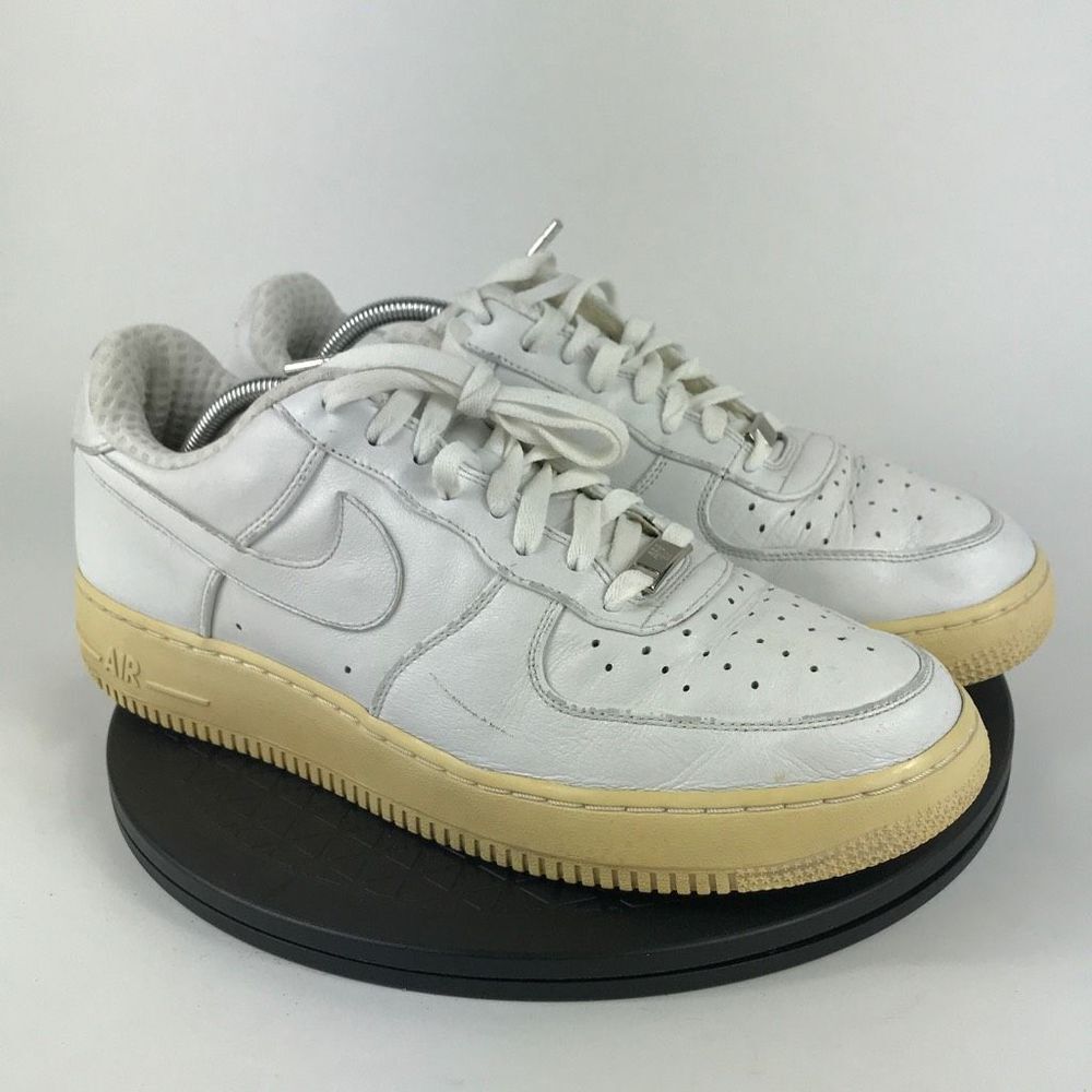Nike Air Force 1 Premium White Leather 2006 315180-111 Men’s Size 12 - Picture 3 of 12